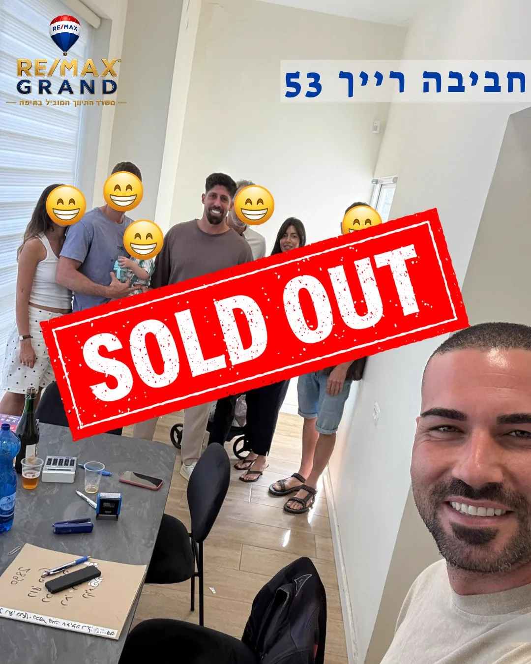 נמכר — חביבה רייך 53, חיפה. ליווי: צוות RE/MAX Grand